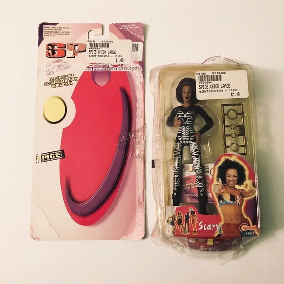 Vintage 1998 Scary Spice Girls 6  Inch Tall Action Figure Doll Mel B Damaged - Picture 1 of 13